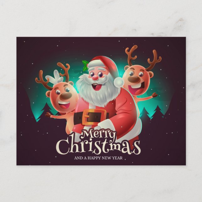 Postale Carte de Noël mignonne (Devant)