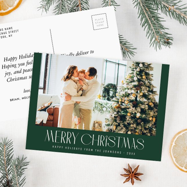 Postale Carte de noël miniature branchée (Créateur téléchargé)