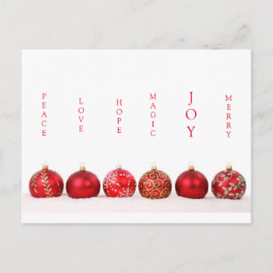 Postale Carte de Noël moderne Joie