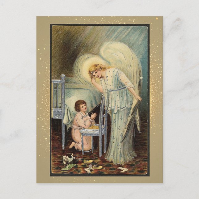 Postale Carte de Noël religieuse vintage (Devant)