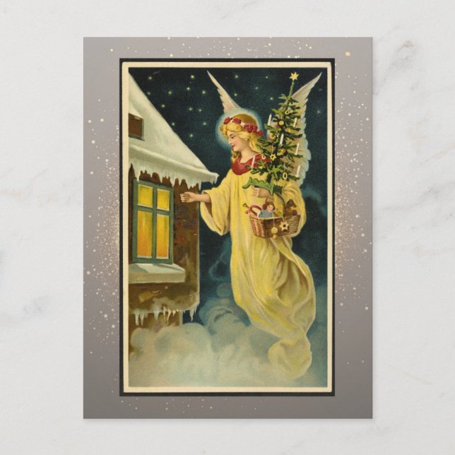 Postale Carte de Noël religieuse vintage (Devant)