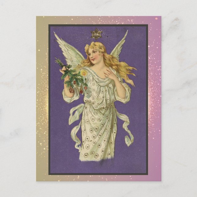 Postale Carte de Noël religieuse vintage (Devant)