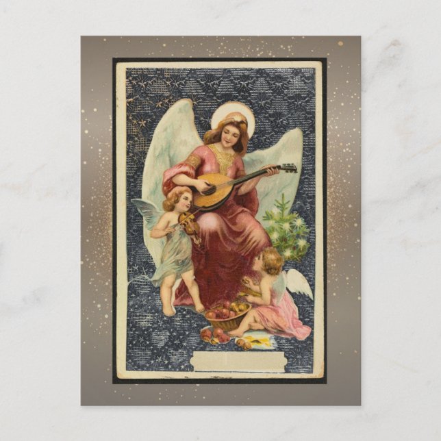 Postale Carte de Noël religieuse vintage (Devant)