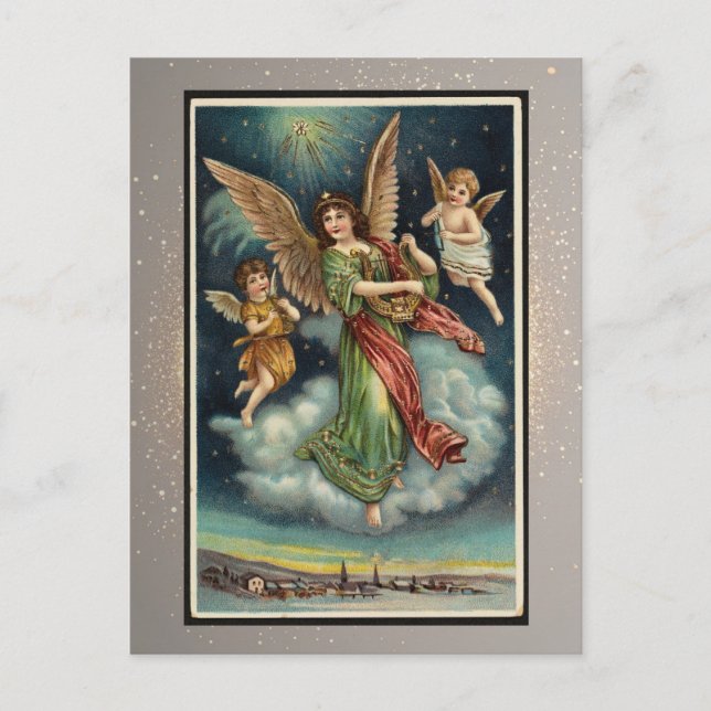 Postale Carte de Noël religieuse vintage (Devant)
