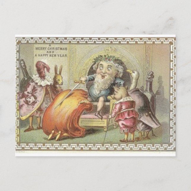 Postale Carte de Noël Sir Loin (Devant)