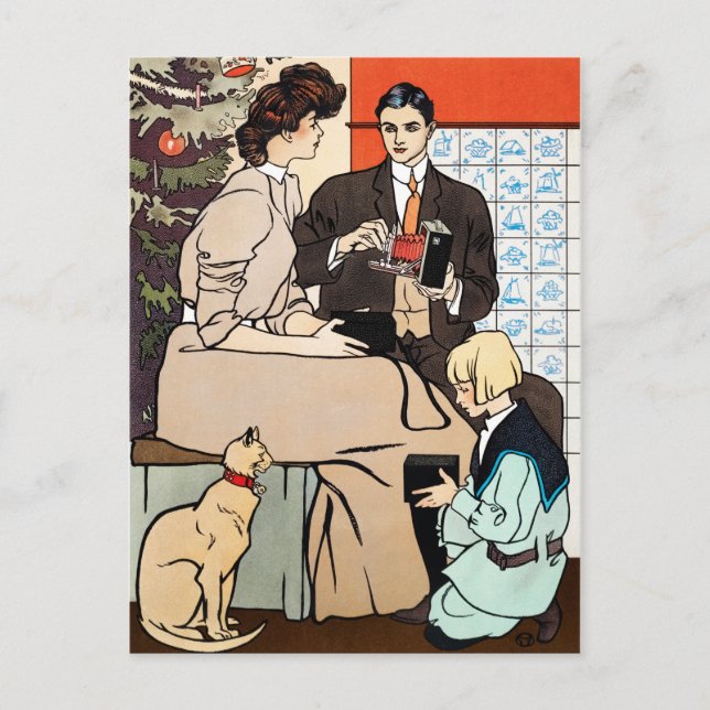 Postale Carte de Noël vintage (Devant)