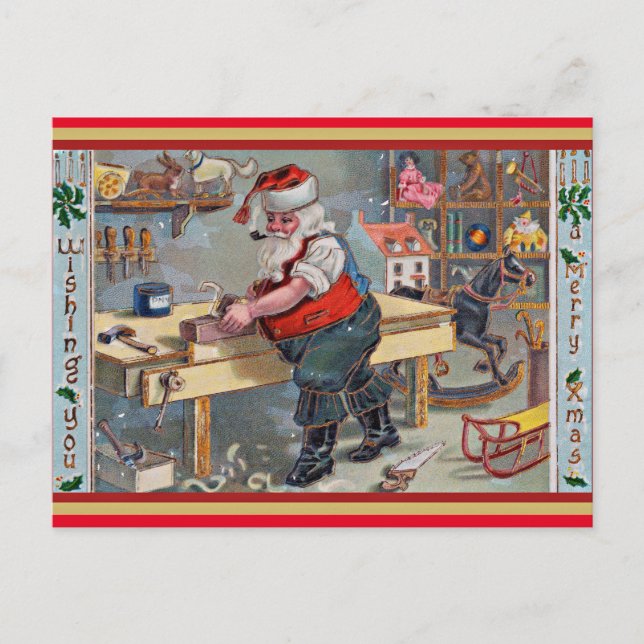 Postale Carte de Noël Vintage (Devant)