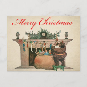 Postale Carte de Noël vintage