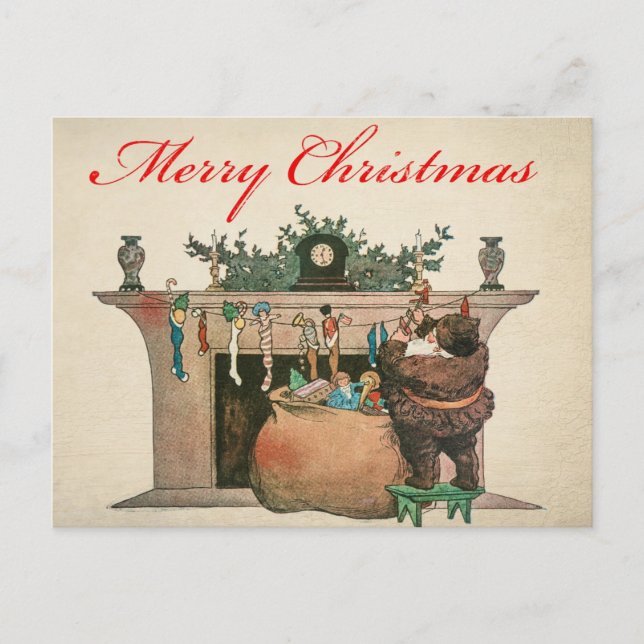 Postale Carte de Noël vintage (Devant)