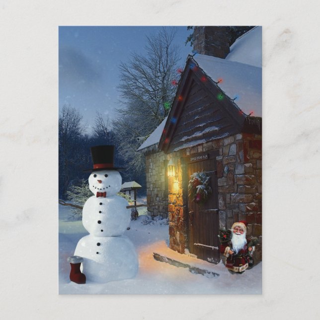 Postale carte de Noël vintage (Devant)