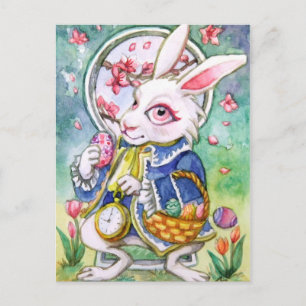 Postale Carte de note de lapin de Pâques