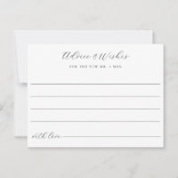 Carte de note Mariage Conseils et voeux