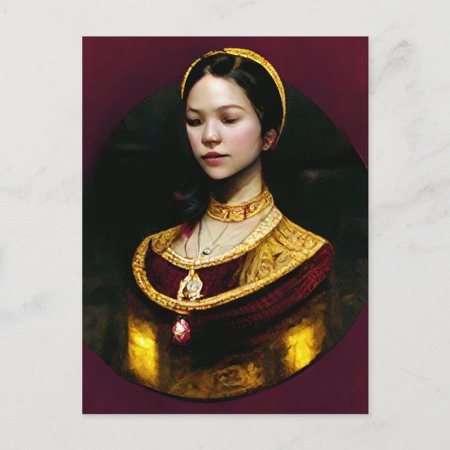 Postale Carte de note plat Anne Boleyn (Devant)