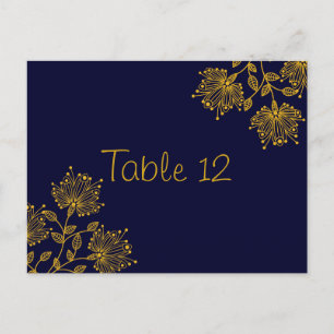 Postale Carte de numéro de tableau de Mariage de la marine