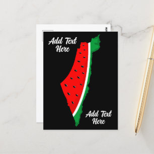 Postale Carte de Palestine Watermelon Symbole de la libert