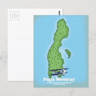 Postale Carte de Papa Westray Écosse.
