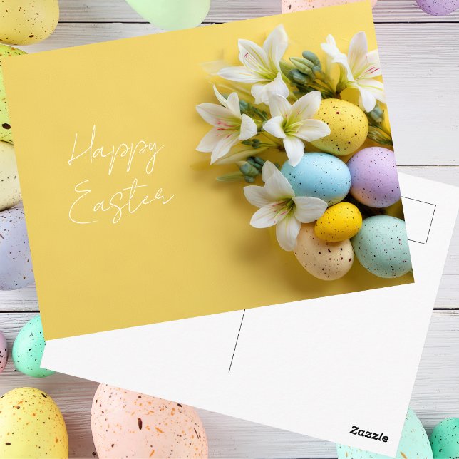 Postale Carte de Pâques avec oeufs de Pâques (Créateur téléchargé)