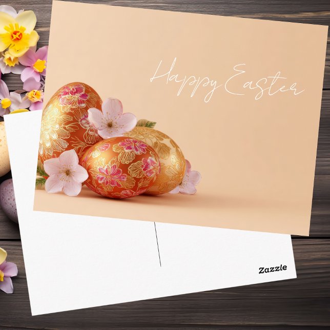 Postale Carte de Pâques avec oeufs de Pâques (Créateur téléchargé)