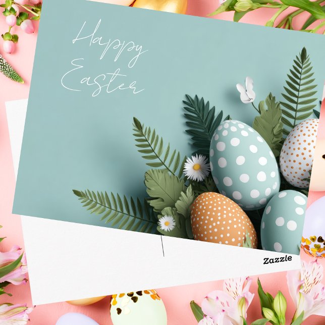 Postale Carte de Pâques avec oeufs de Pâques (Créateur téléchargé)