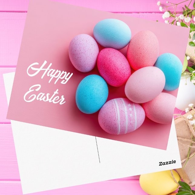 Postale Carte de Pâques avec oeufs de Pâques (Créateur téléchargé)