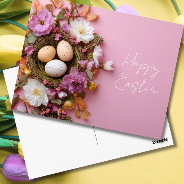 Postale Carte de Pâques avec oeufs de Pâques (Créateur téléchargé)