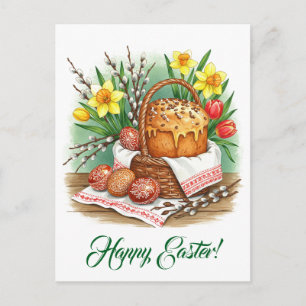 Postale Carte de Pâques joyeuse