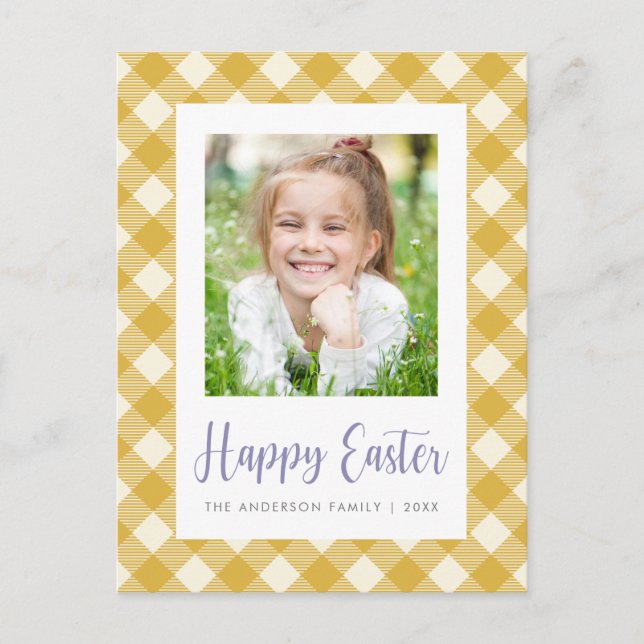 Postale Carte de Pâques photo Joyeuses Pâques (Devant)