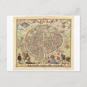 Postale Carte de Paris, 1576