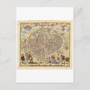 Postale Carte de Paris, 1576