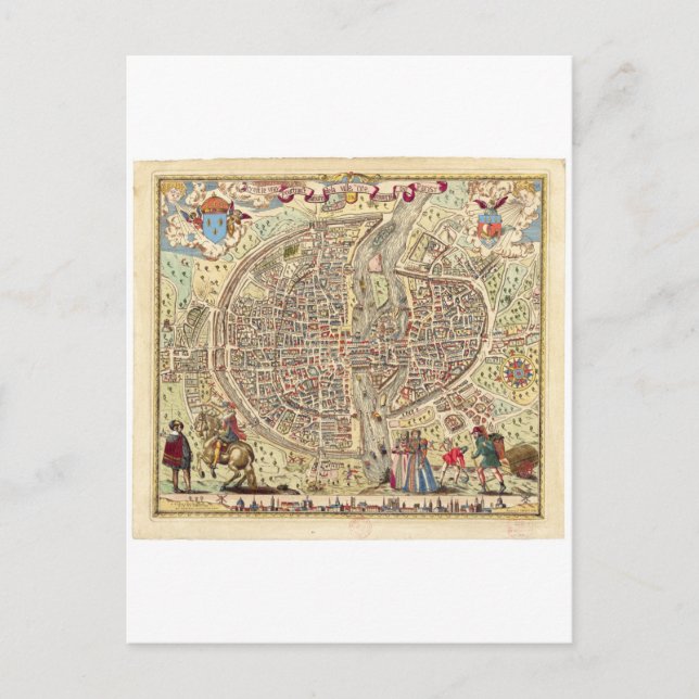 Postale Carte de Paris, 1576 (Devant)