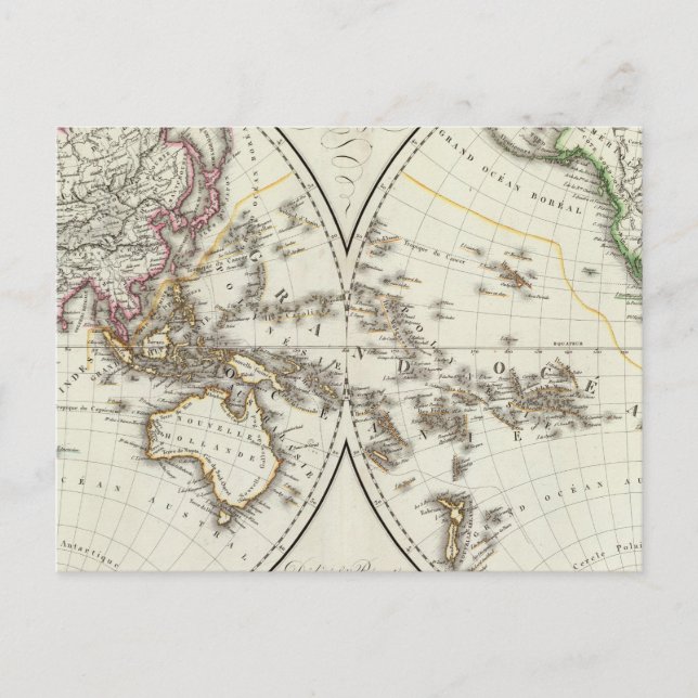 Postale Carte de Paris Atlas (Devant)