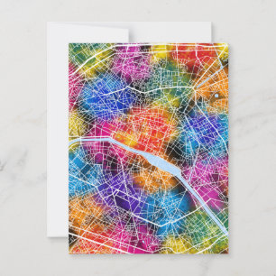 Postale Carte de Paris France