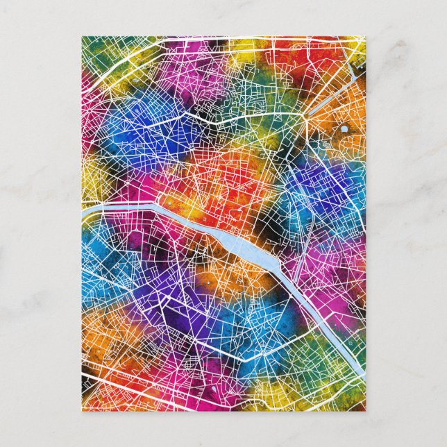 Postale Carte de Paris France (Devant)