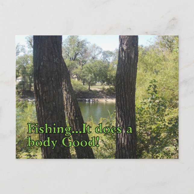 Postale Carte de pêche (Devant)