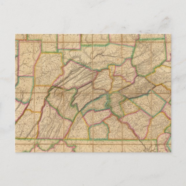 Postale Carte de Pennsylvanie (Devant)