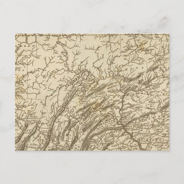 Postale Carte de Pennsylvanie par Arrowsmith (Devant)