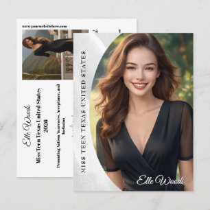 Postale Carte de photo de glace de marbre de présentation 