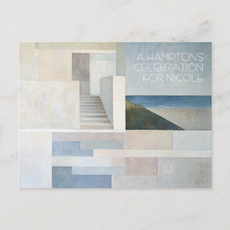 Postale Carte de plage Hamptons entièrement personnalisabl