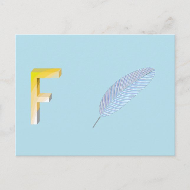 Postale Carte de plume (Devant)