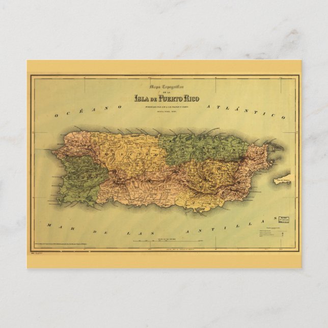 Postale Carte de Porto Rico (1886) (Devant)