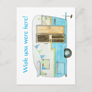 Postale Carte de poste Camper vintage