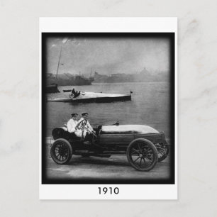 Postale Carte de poste de voiture et de vitesse Vintage 19