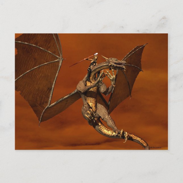 Postale Carte de poste de vol Dragon (Devant)