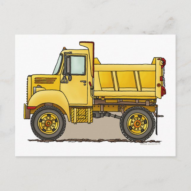 Postale Carte de poste pour camions à petite pompe (Devant)