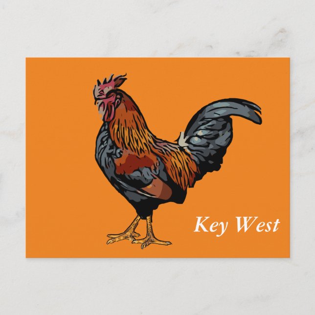 Postale Carte de poste West Roster Key Orange (Devant)