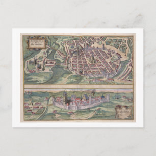 Postale Carte de Poznan et Gruczno, de 'Civitates Orbis T