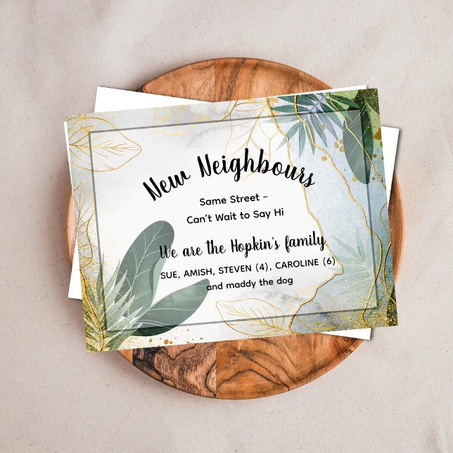 Postale Carte de présentation personnalisée pour nouveau v (Créateur téléchargé)