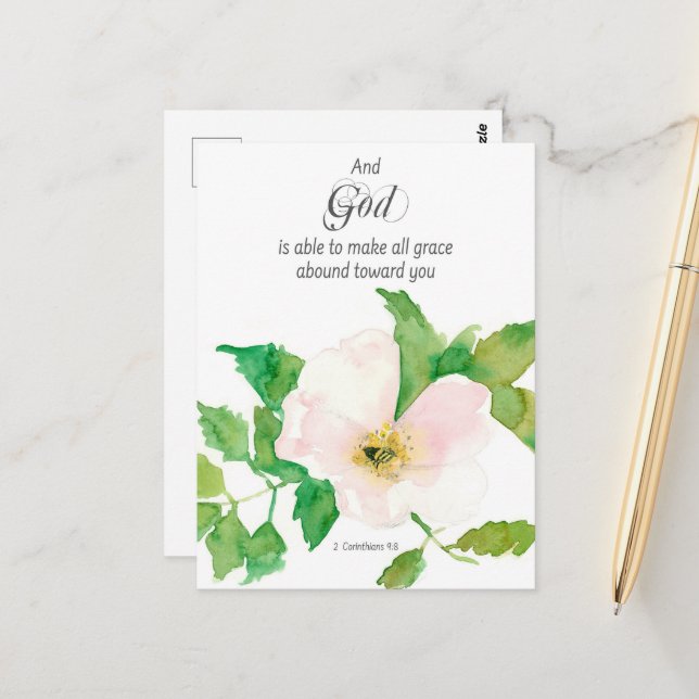 Postale Carte de prière 2 Corinthiens Écriture Bible Prime (Devant/Arrière en situation)
