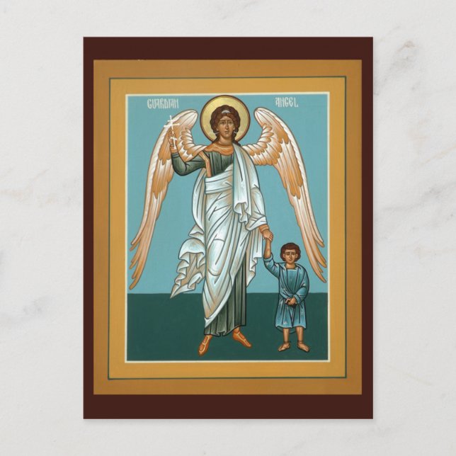 Postale Carte de prière Angel du Gardien (Devant)