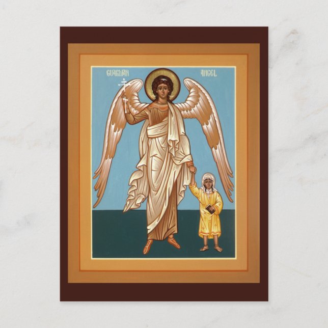 Postale Carte de prière Angel du Gardien (Devant)